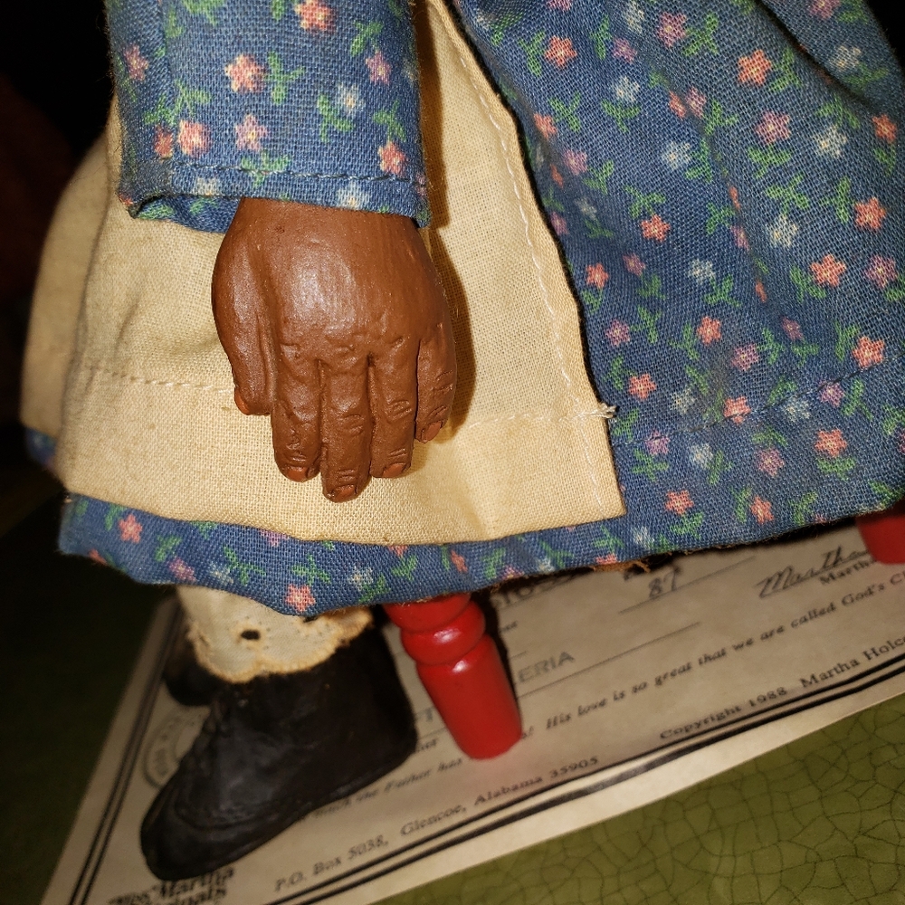 Martha Holcombe All Gods Children Signed African American "BLOSSOM" Doll 1500 - Picture 9 of 16